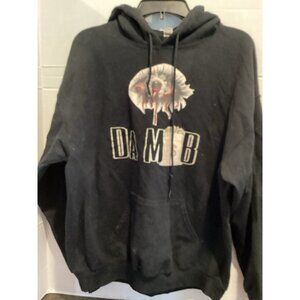 Men’s Gildan Black Da Mob Black Pullover Hoodie Sweatshirt Size Large
